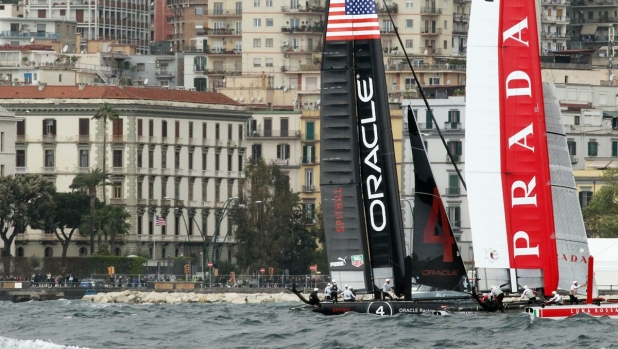 Foto Marco Cantile - LaPresse
11 04 2012 Napoli, Italia
sport
America's Cup World Series 2012 Napoli
Nella foto: i team cominciano a testare il campo di gara

Photo Marco Cantile - LaPresse
11 April 2012 Naples, Italy
sport
America's Cup 2012 World Series Naples
In the picture: the teams